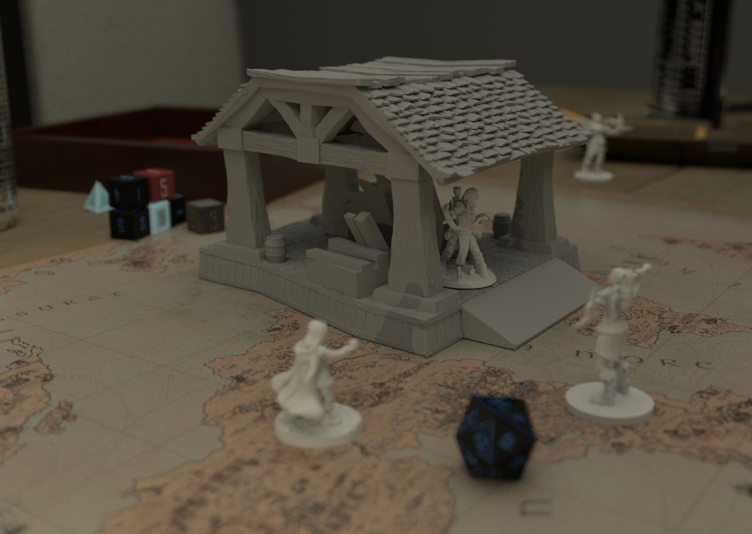 WoW-inspired Fantasy Lumber Mill 28mm