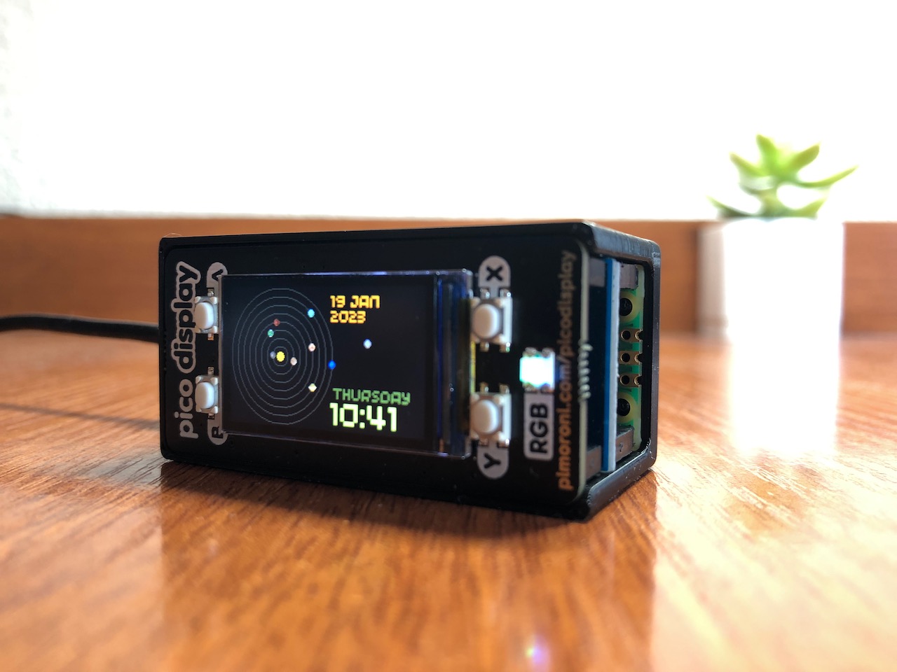 Raspberry Pi Pico + RTC + Display case