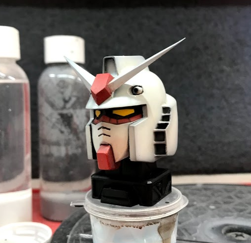 typical gundam head part