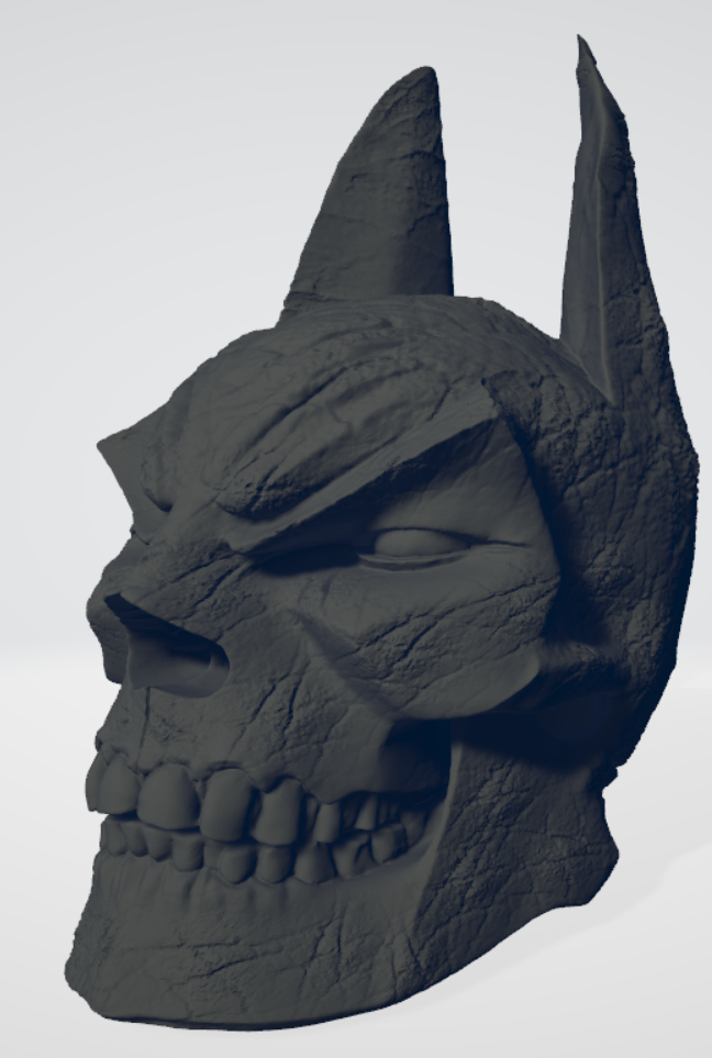 BATMAN SKULL AGED AND WEATHERED