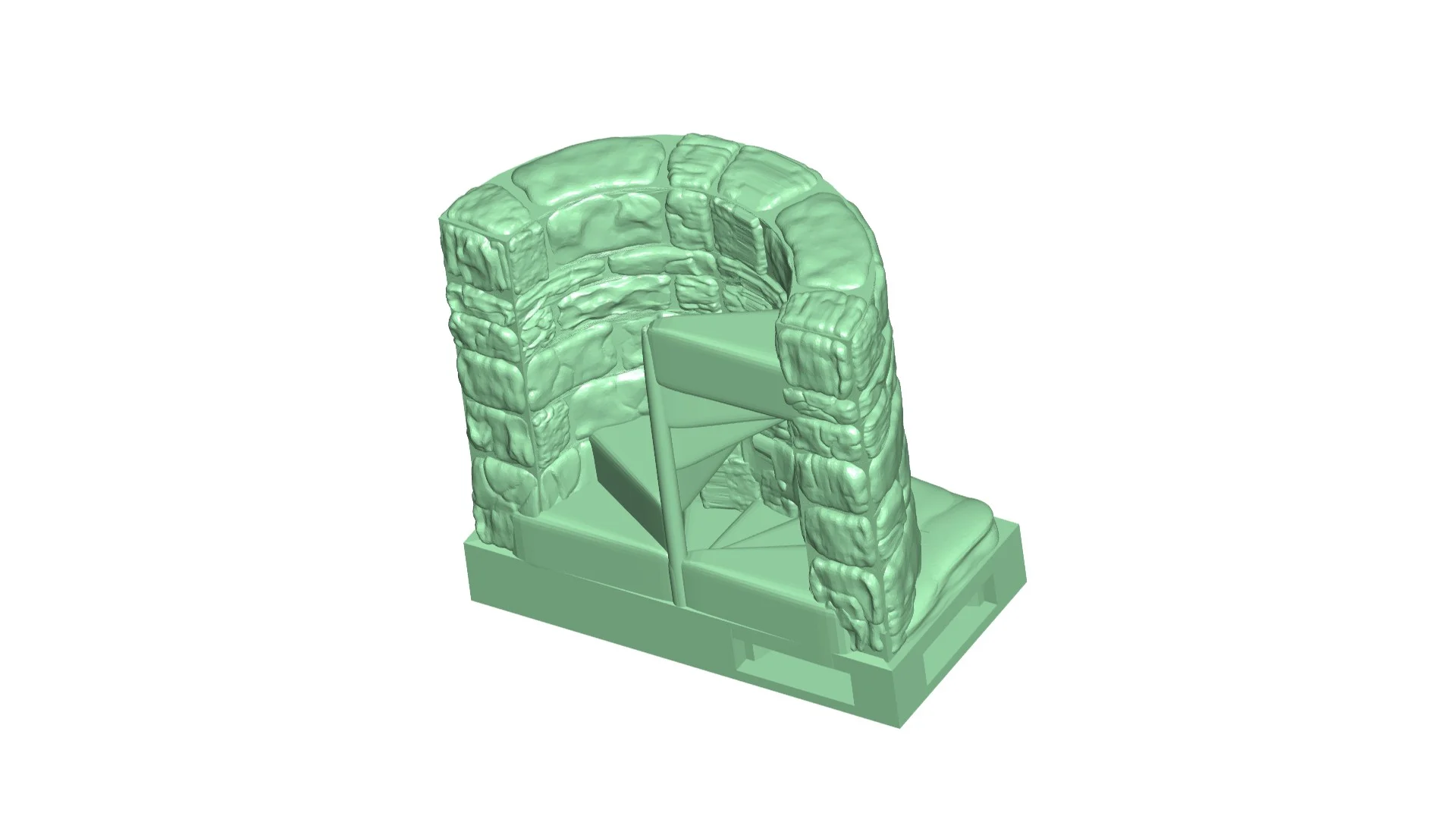 OpenForge 2.0 Spiral Stair Up and Down (ORIG) OpenLock Base