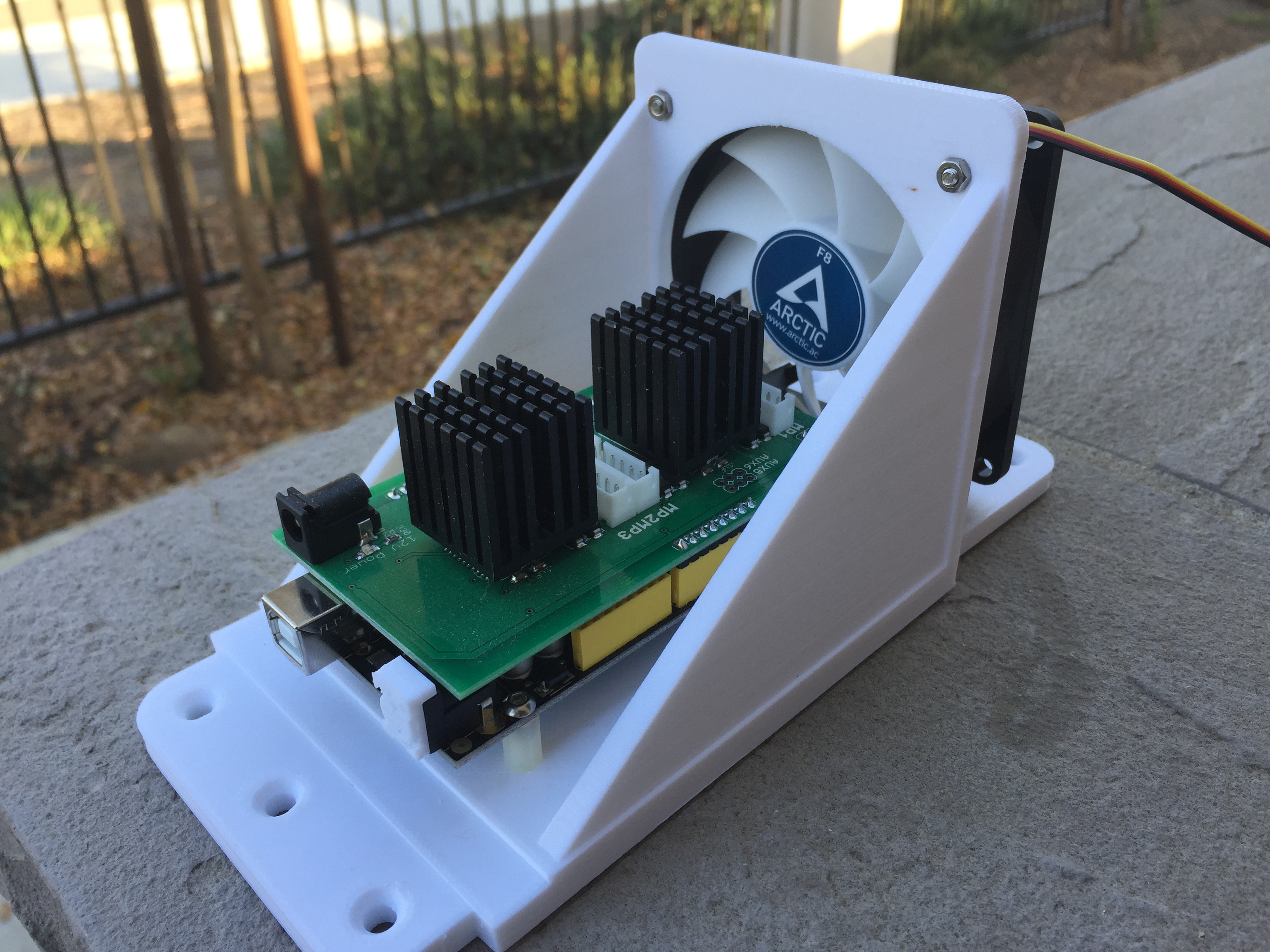 Maslow Circuit Board and fan mount