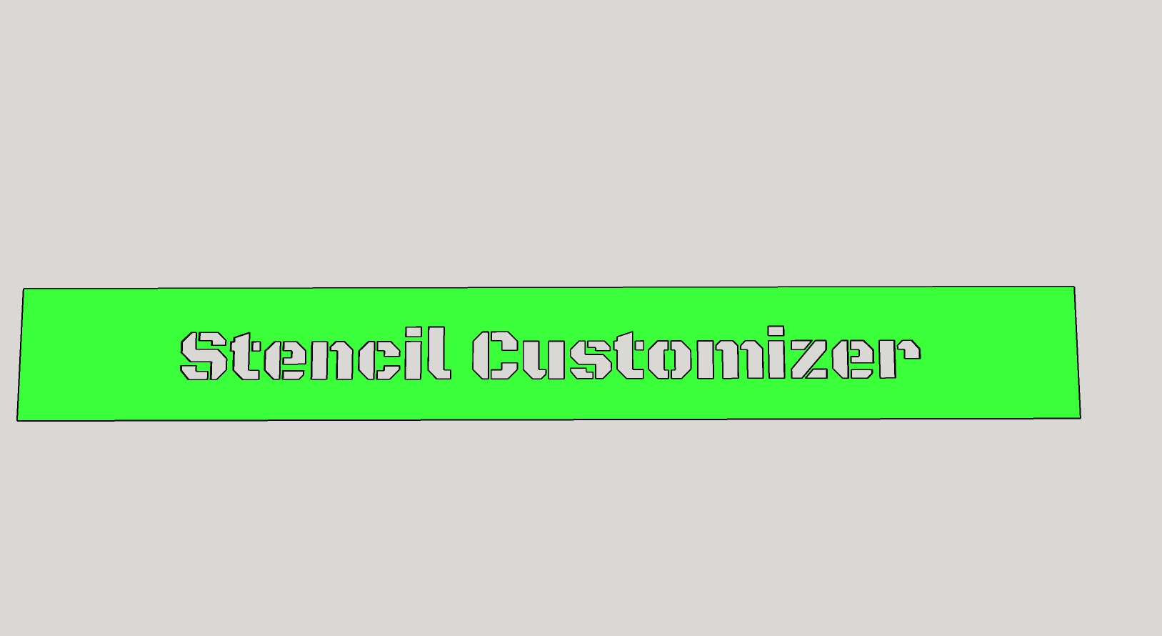 Customizable Stencil