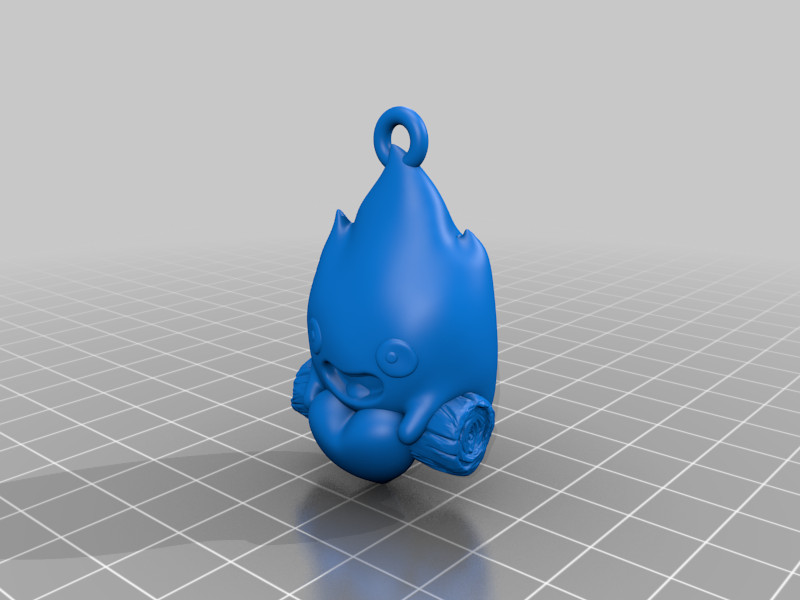 CUTE VALENTINE CALCIFER KEYCHAIN