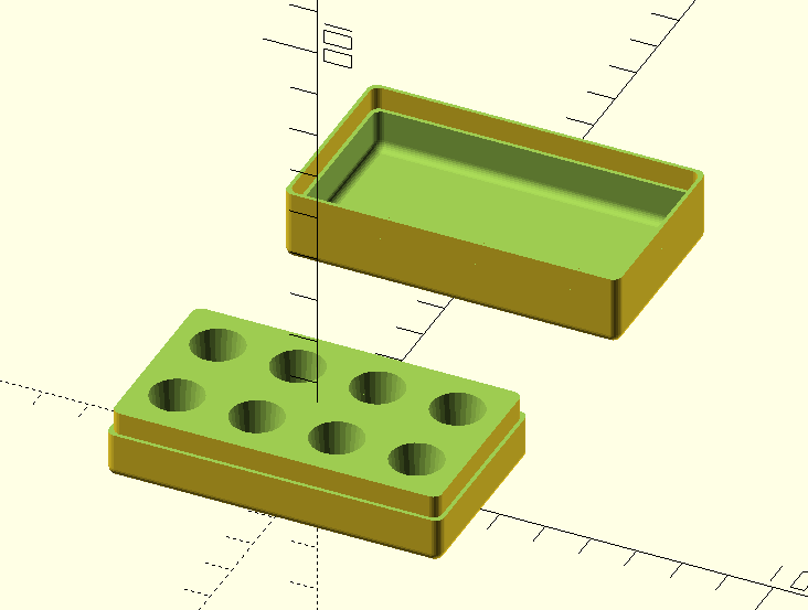 Parametric ER11 Collet Storage Box w/ Rows