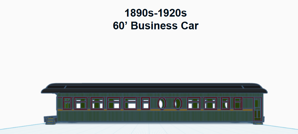 60' Woodside Business car (HO SCALE)
