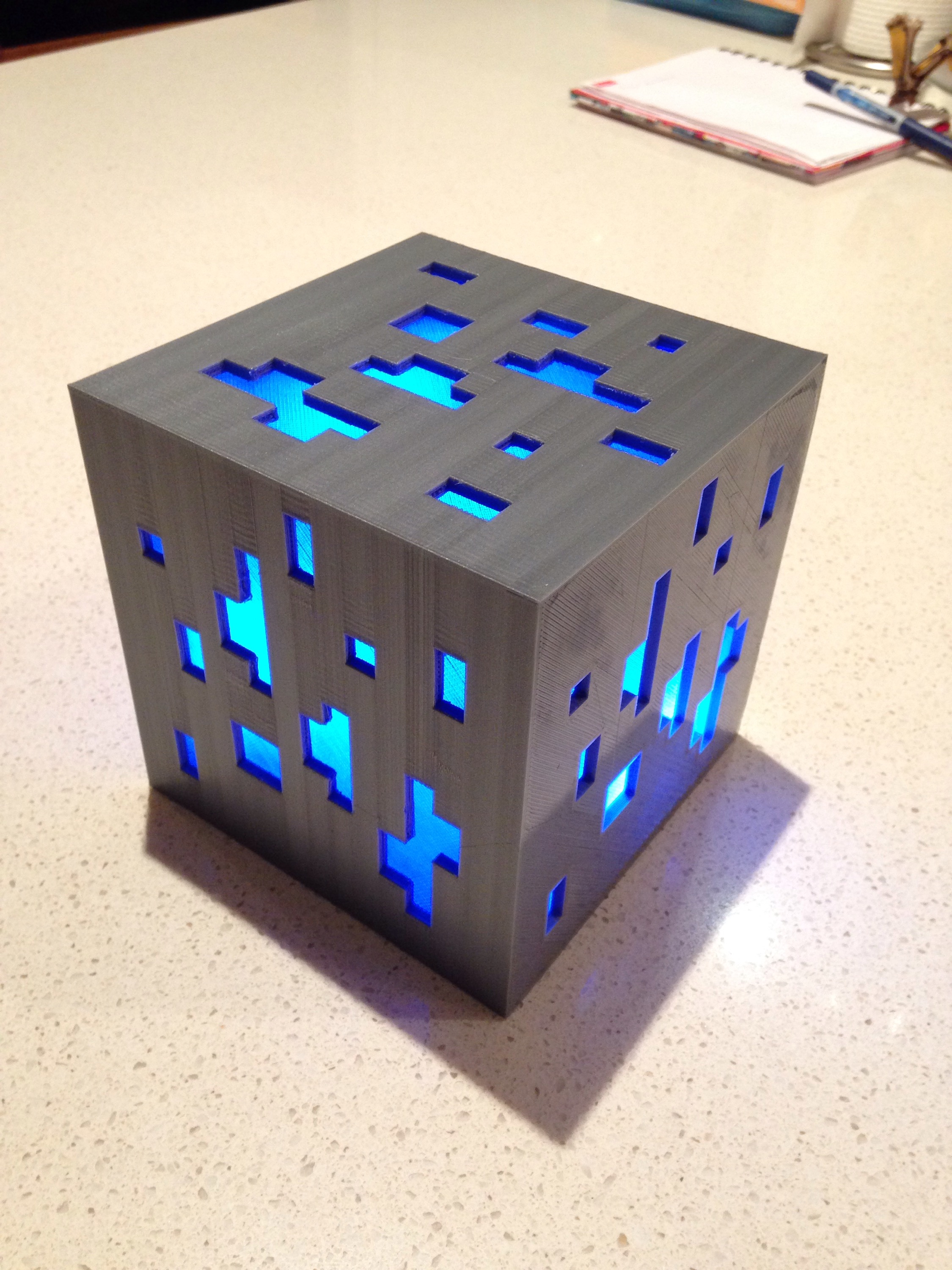 Minecraft diamond ore lamp