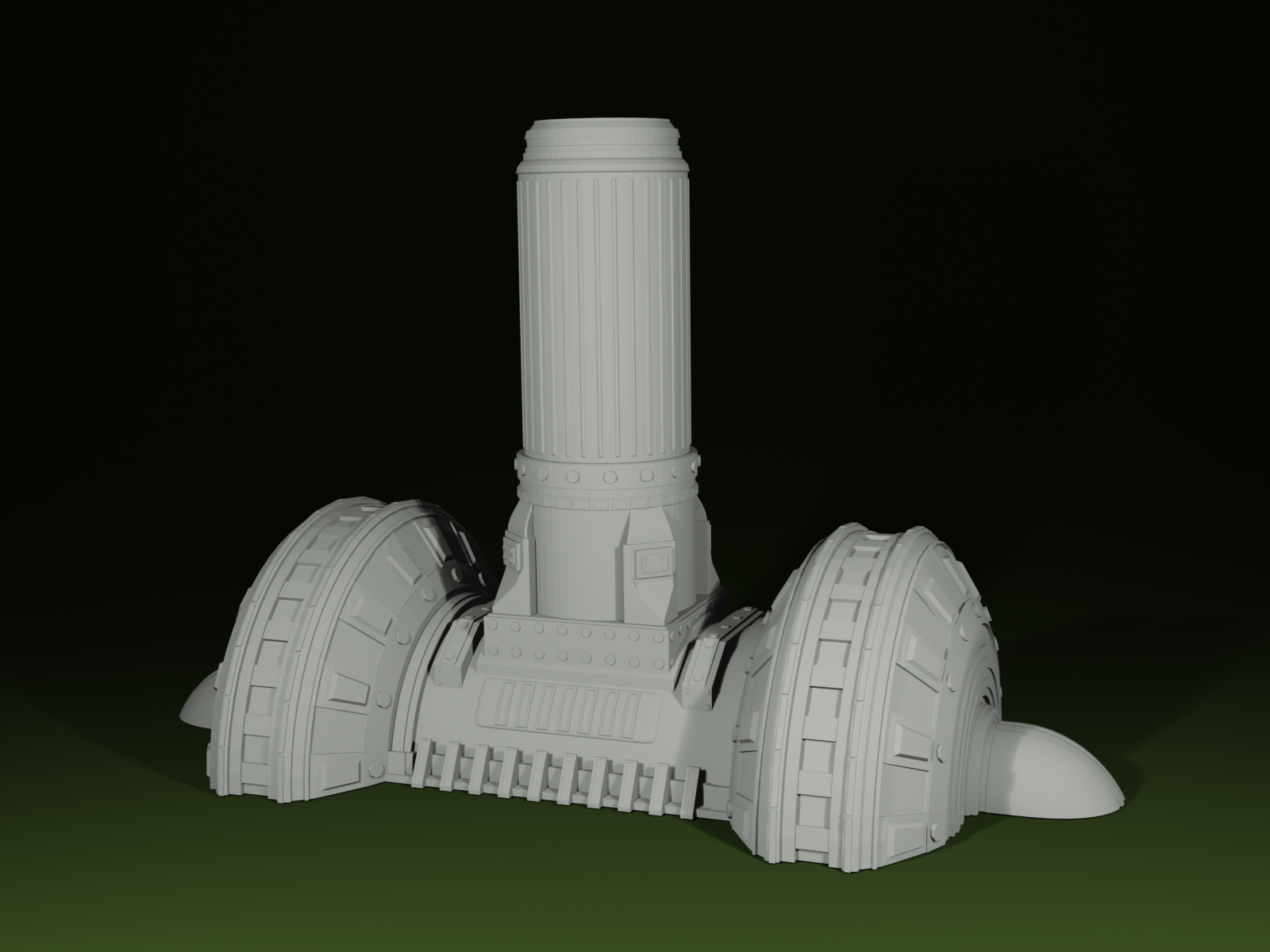 Plasma Refinery – Sci-Fi Industrial Terrain STL