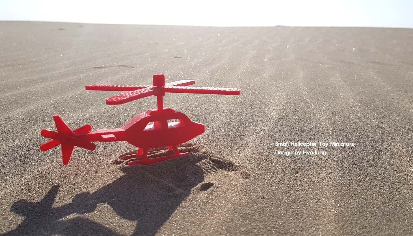 Small Helicopter Toy Miniature