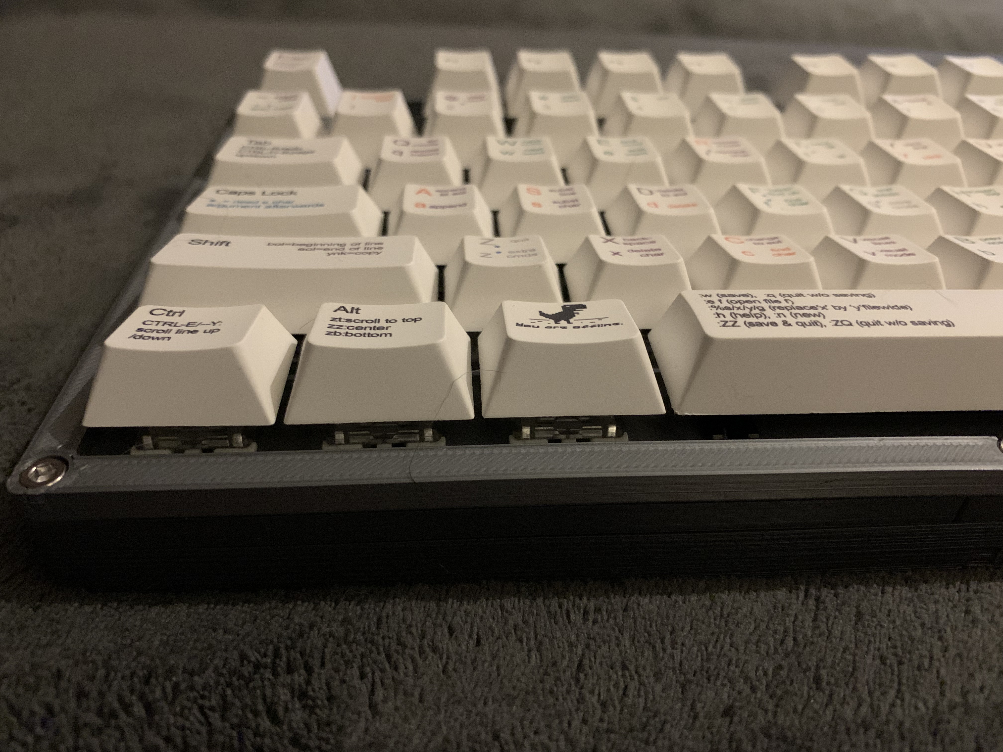 Prototype: 3D Printed HOT SWAP Mechanical keyboard.
