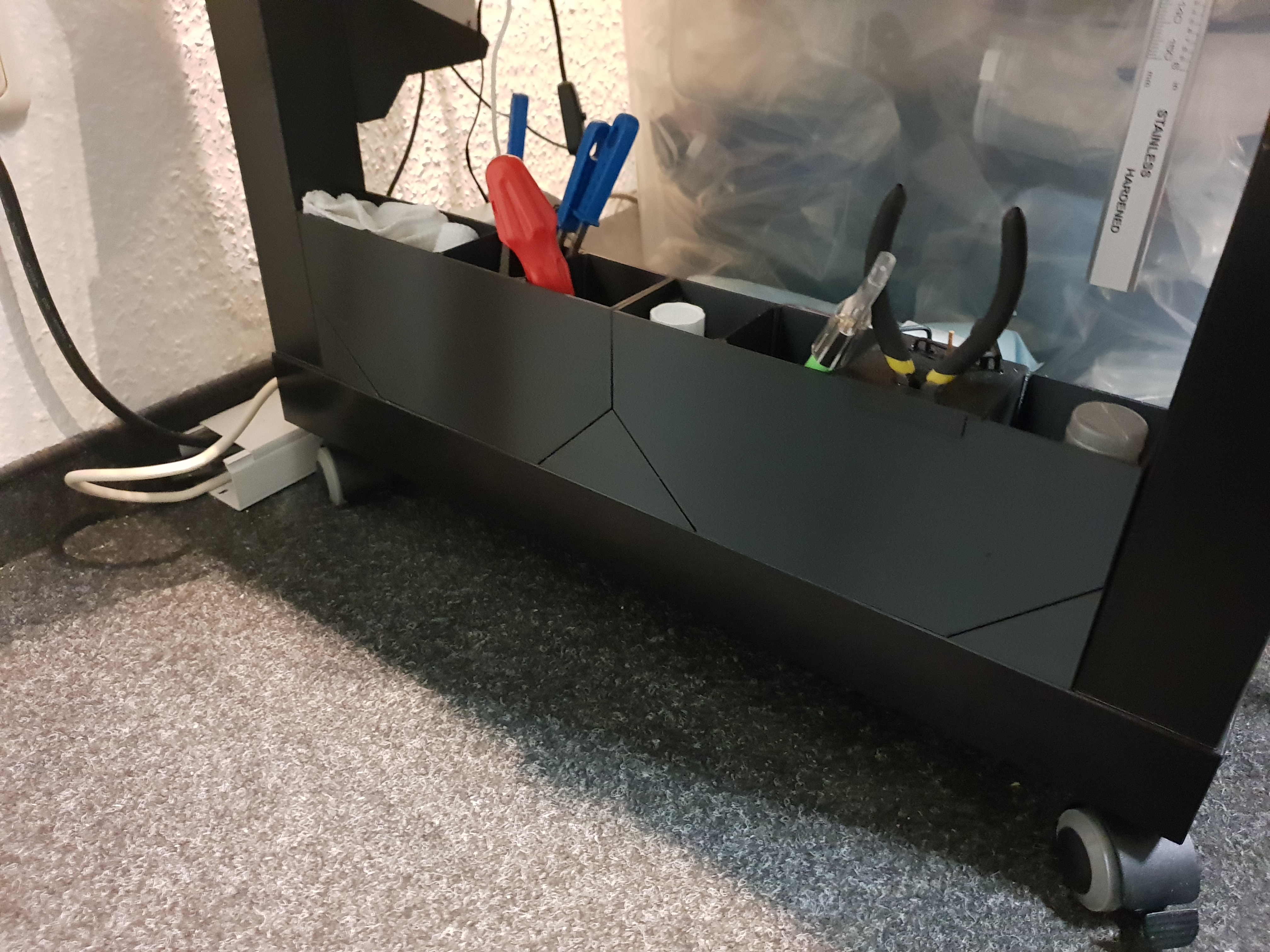 space saving tool boxes for IKEA Lack