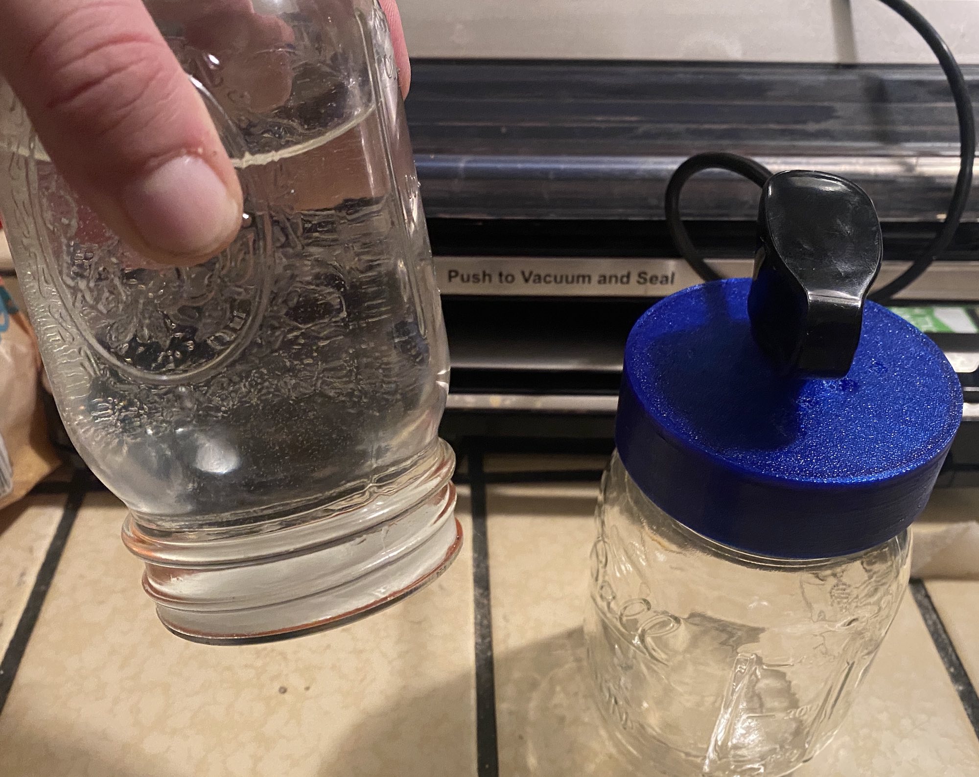 Mason Jar Vacuum Sealer Adapter
