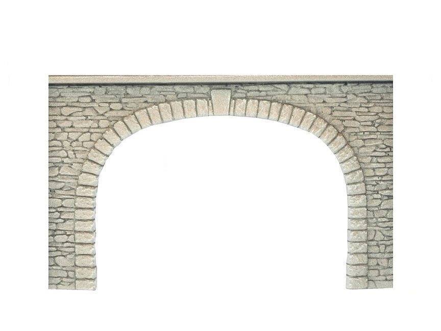 Tunnel gate with bricks textured