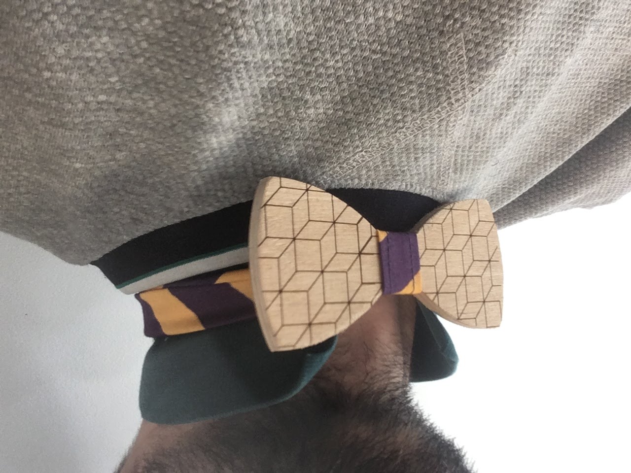 Wooden bow tie (CNC & Laser & Sewing)