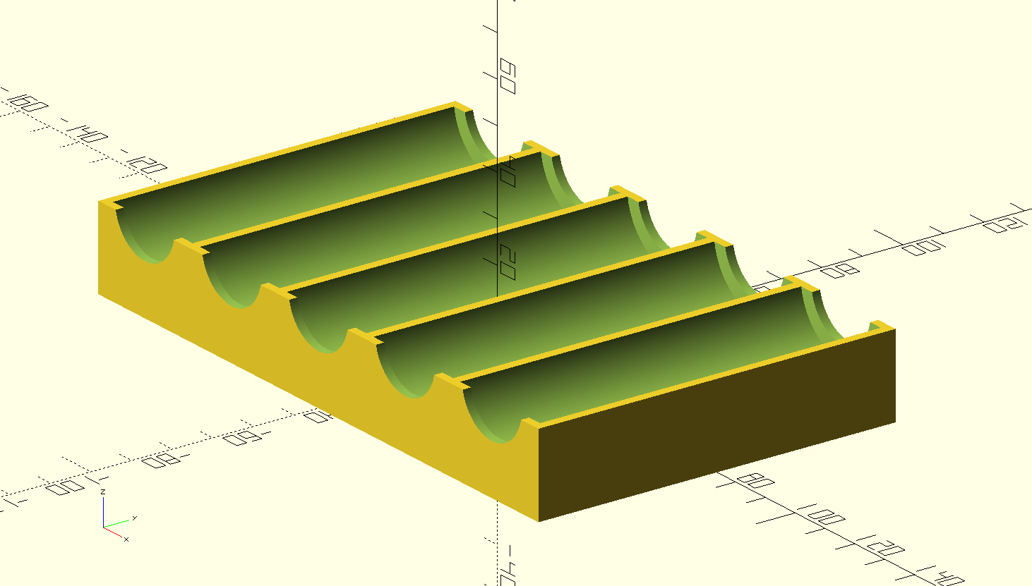 Parameterized Stackable Chip Rack