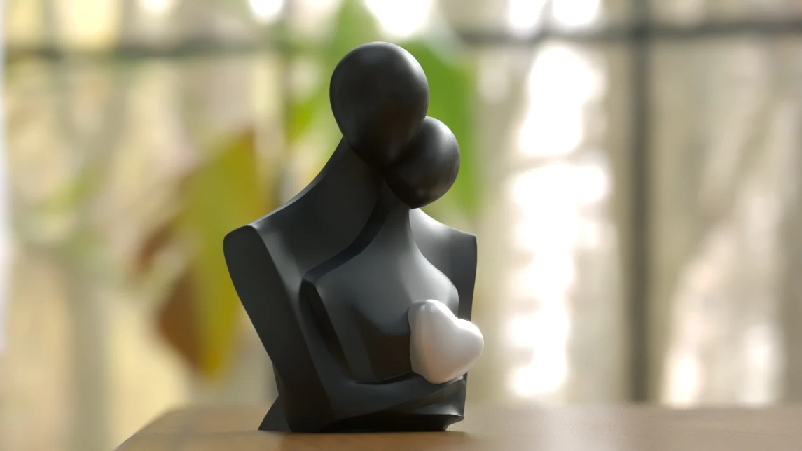 ♡♡♡  COUPLE IN LOVE for anniversary gift. Elegant and minimalist Home decor