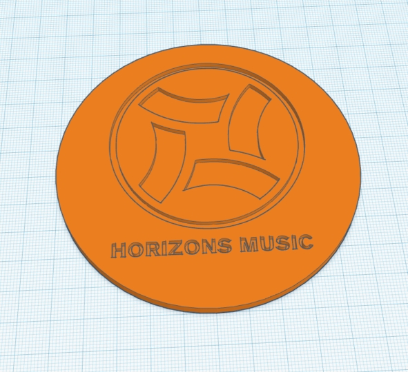 Horizons Music logo coaster