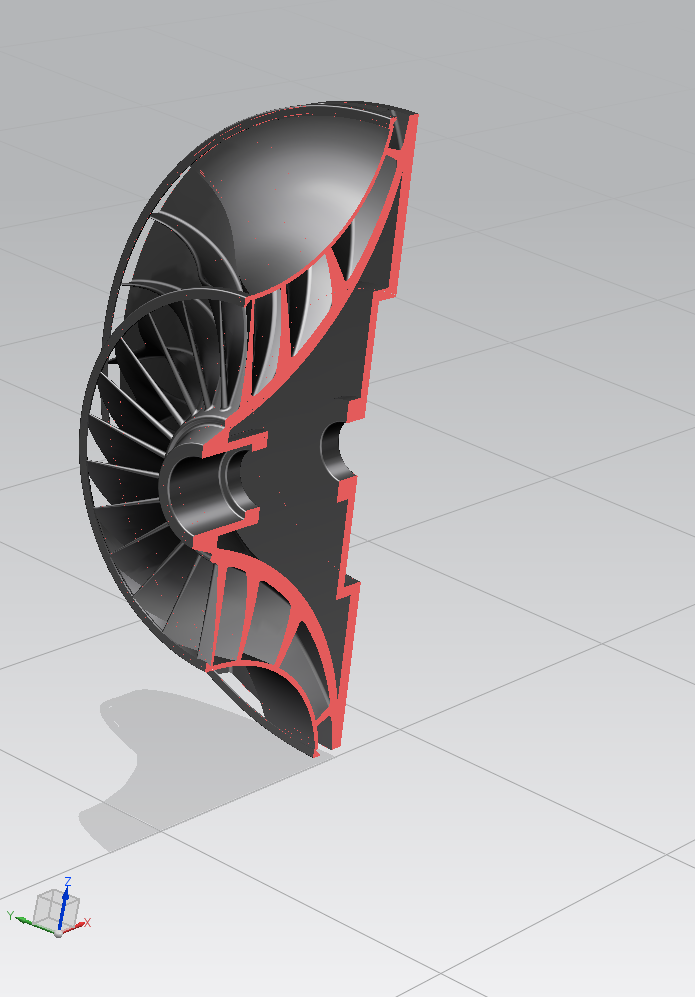 Girante esempio per esposizione con levitazione magnetica - Impeller example for exposure with magnetic levitation