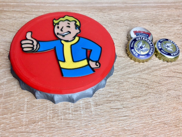 Vault boy bottle cap