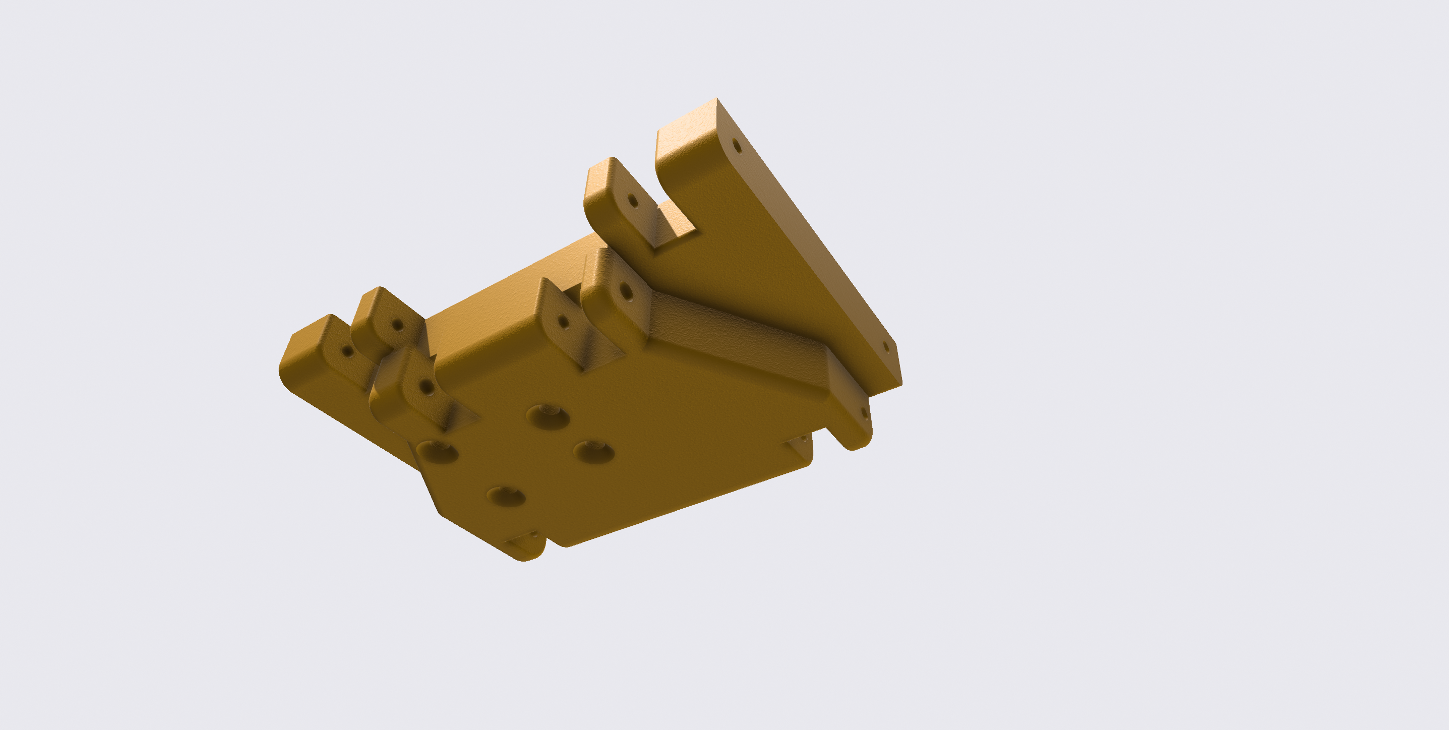 Traxxas TRX-4 compatible skid for use with Axial 3-gear transmission and Hurst dig