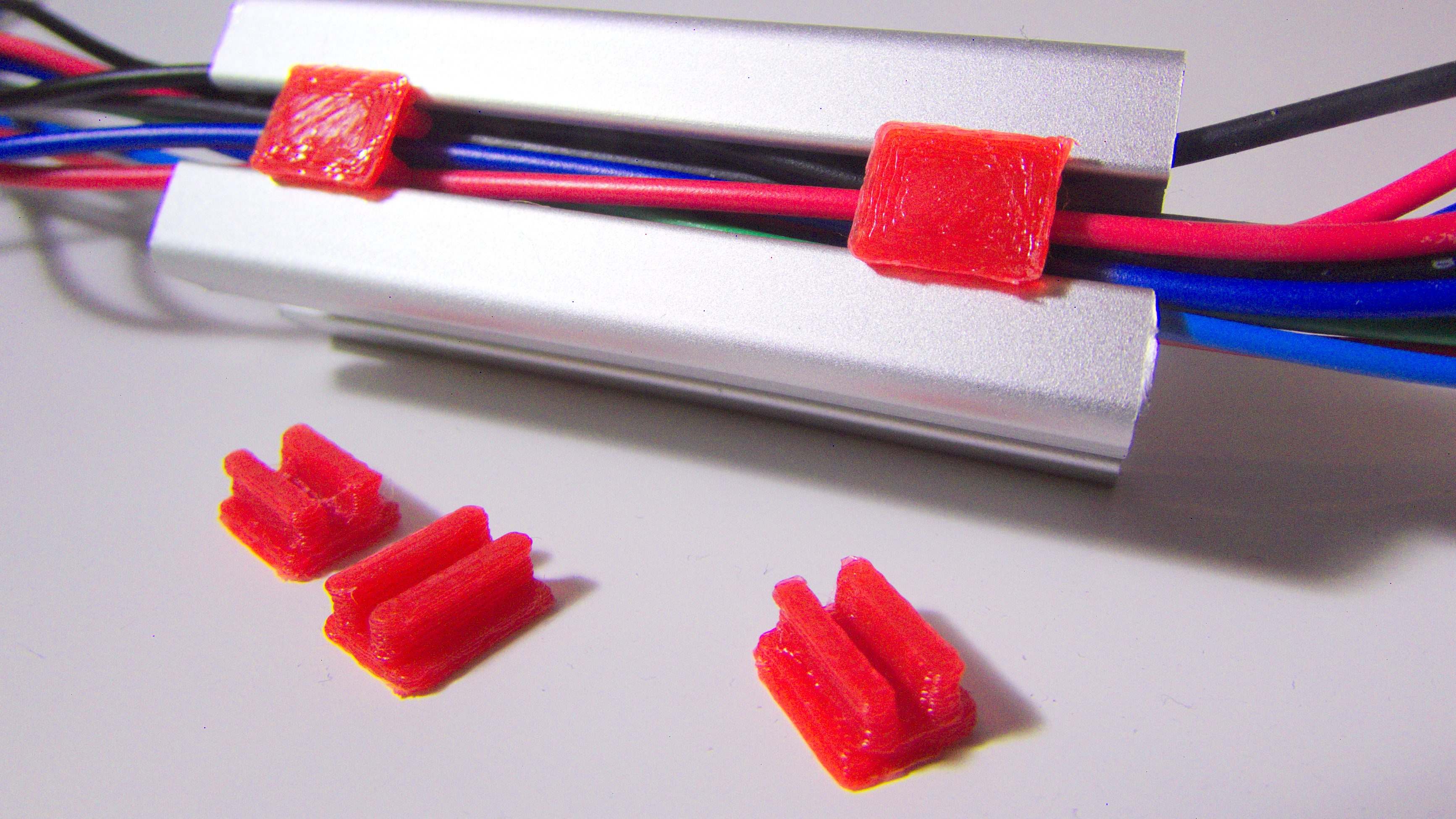 Snap-In Cable Clip - 2020 Aluminum Extrusion