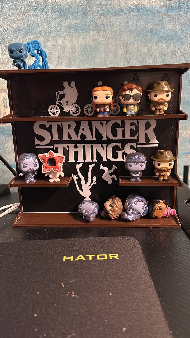 Stranger Things-themed stand for Kinder Joy