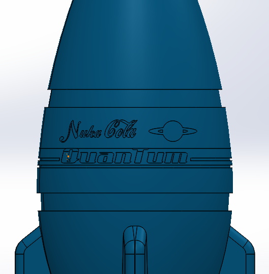 Fallout 4 Nuka Quantum Twisted Cap Bottle