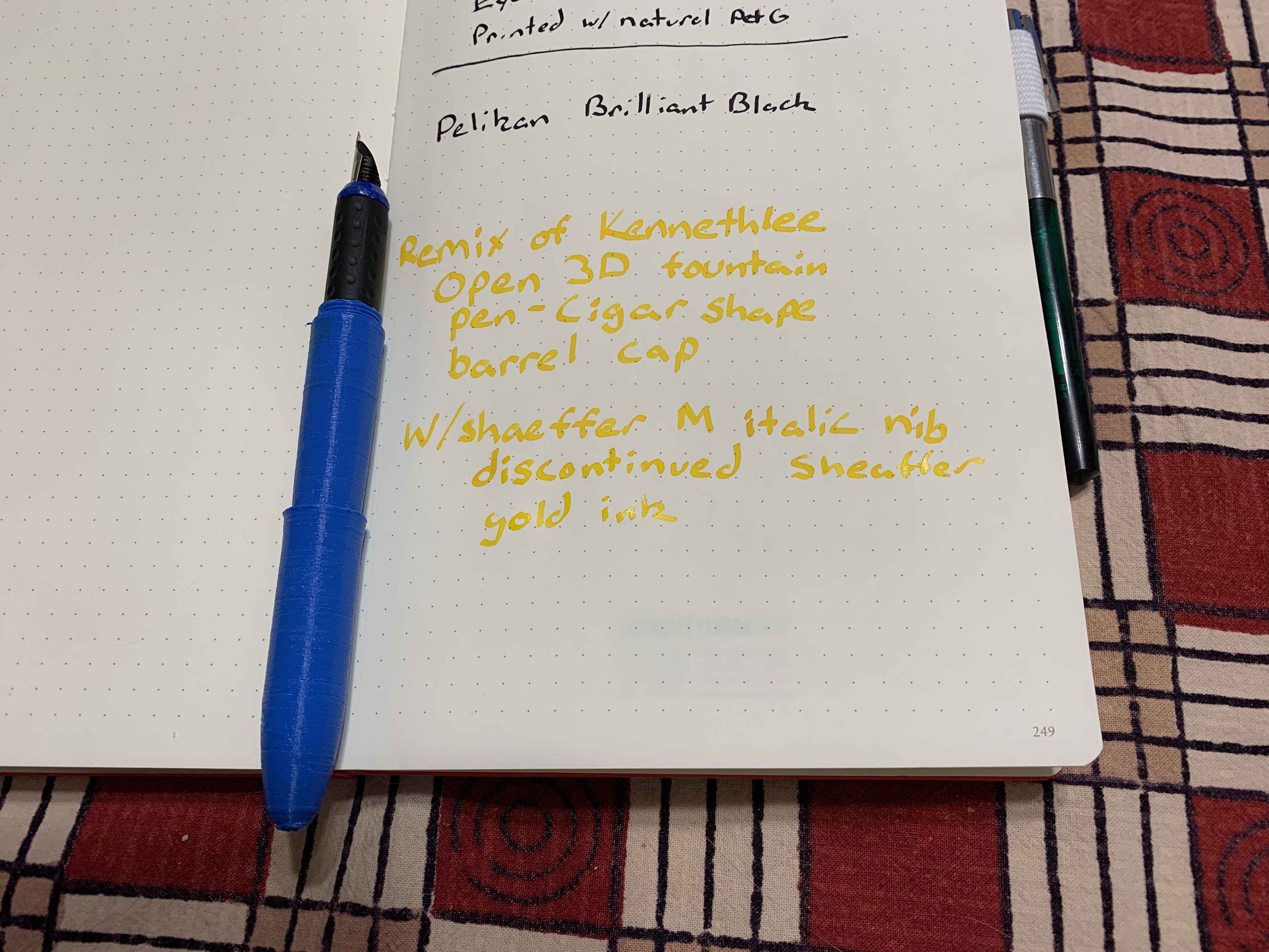 Remix of Kennethlee's Cigar Shape Fountain Pen