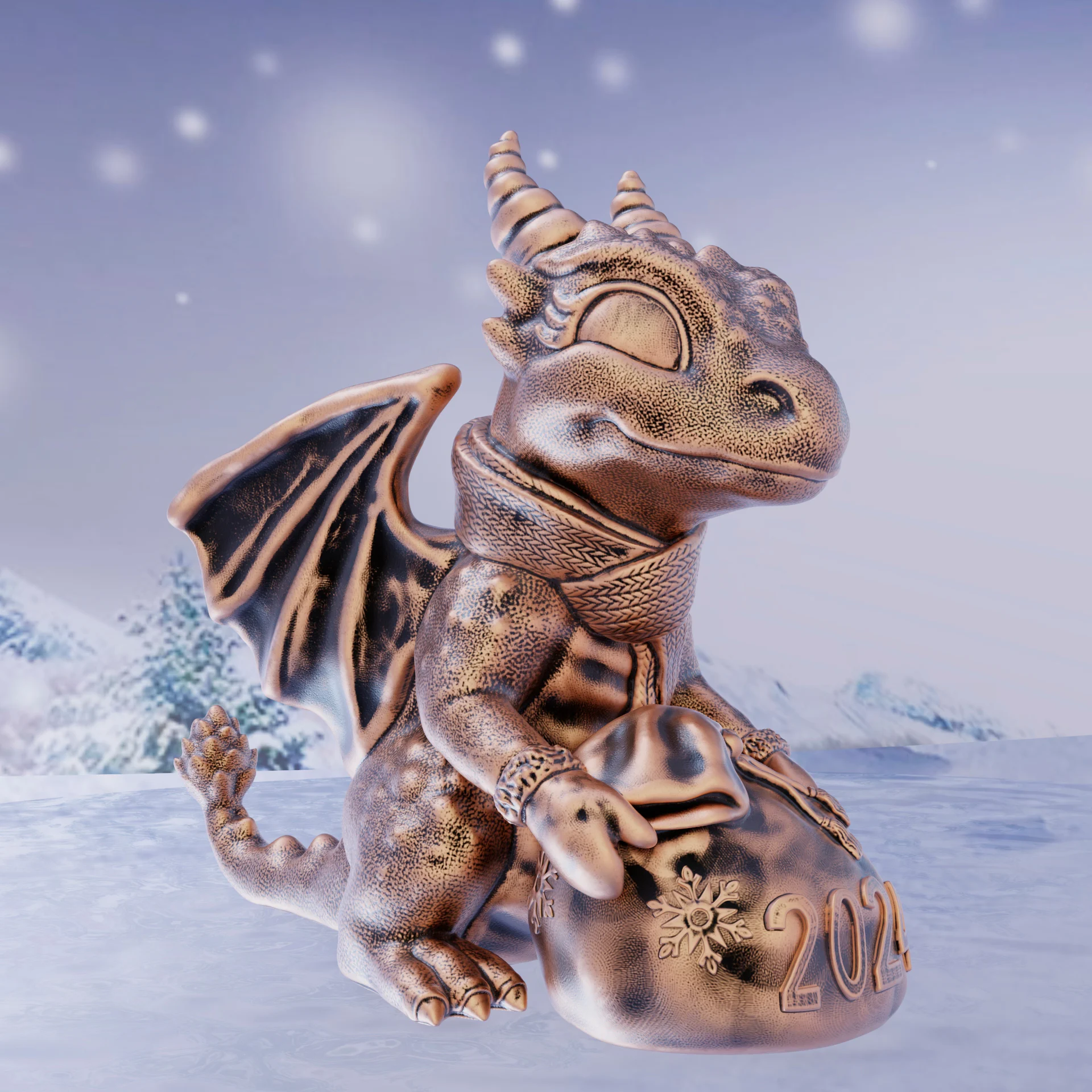 dragon with a bag