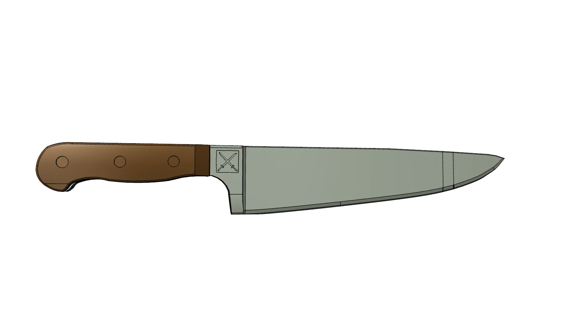 Michael Myers style kitchen knife prop