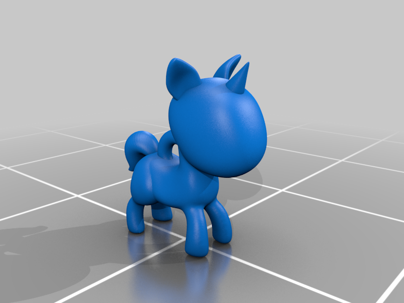 stylized chibi pony -print then customize-