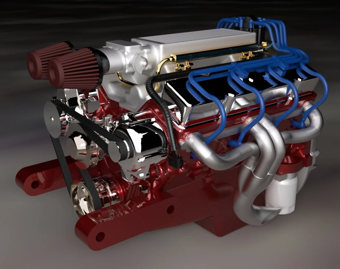 Chevy SB Receiverbox for Axial Wraith
