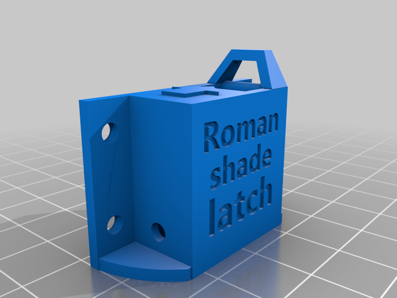 Roman shade latch