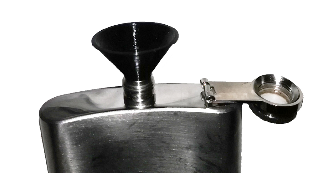 Hip flask funnel
