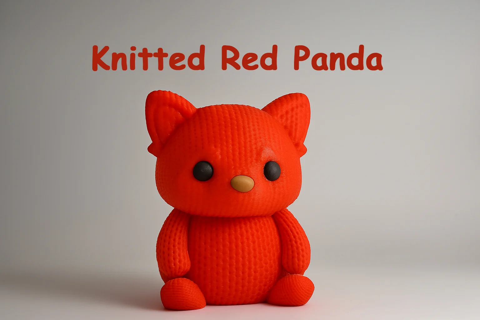 Knitted Red Panda - NO-AMS - Cute Animals
