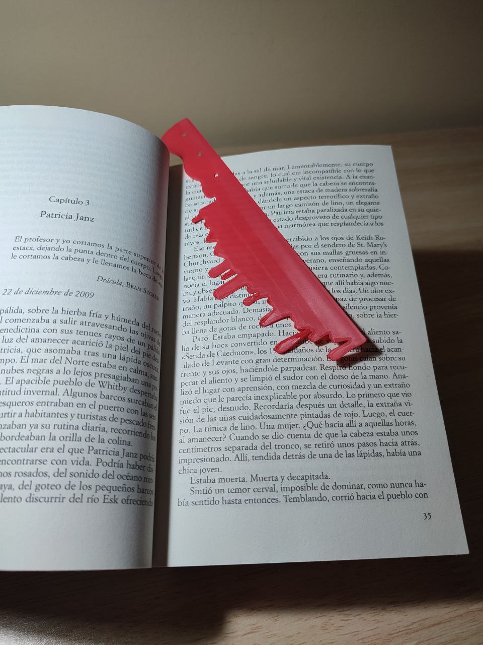 Marcapaginas cuchillo / Knife bookmark