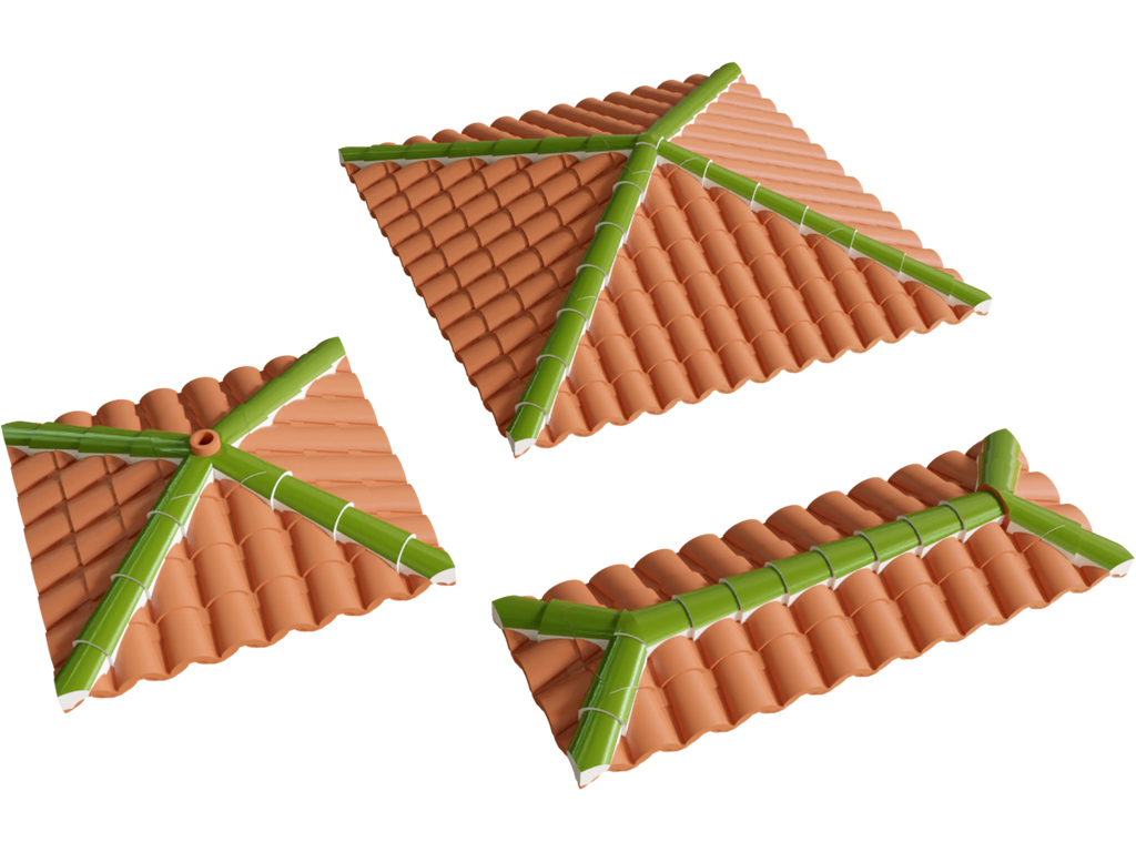 Lego compatible arabic roofs