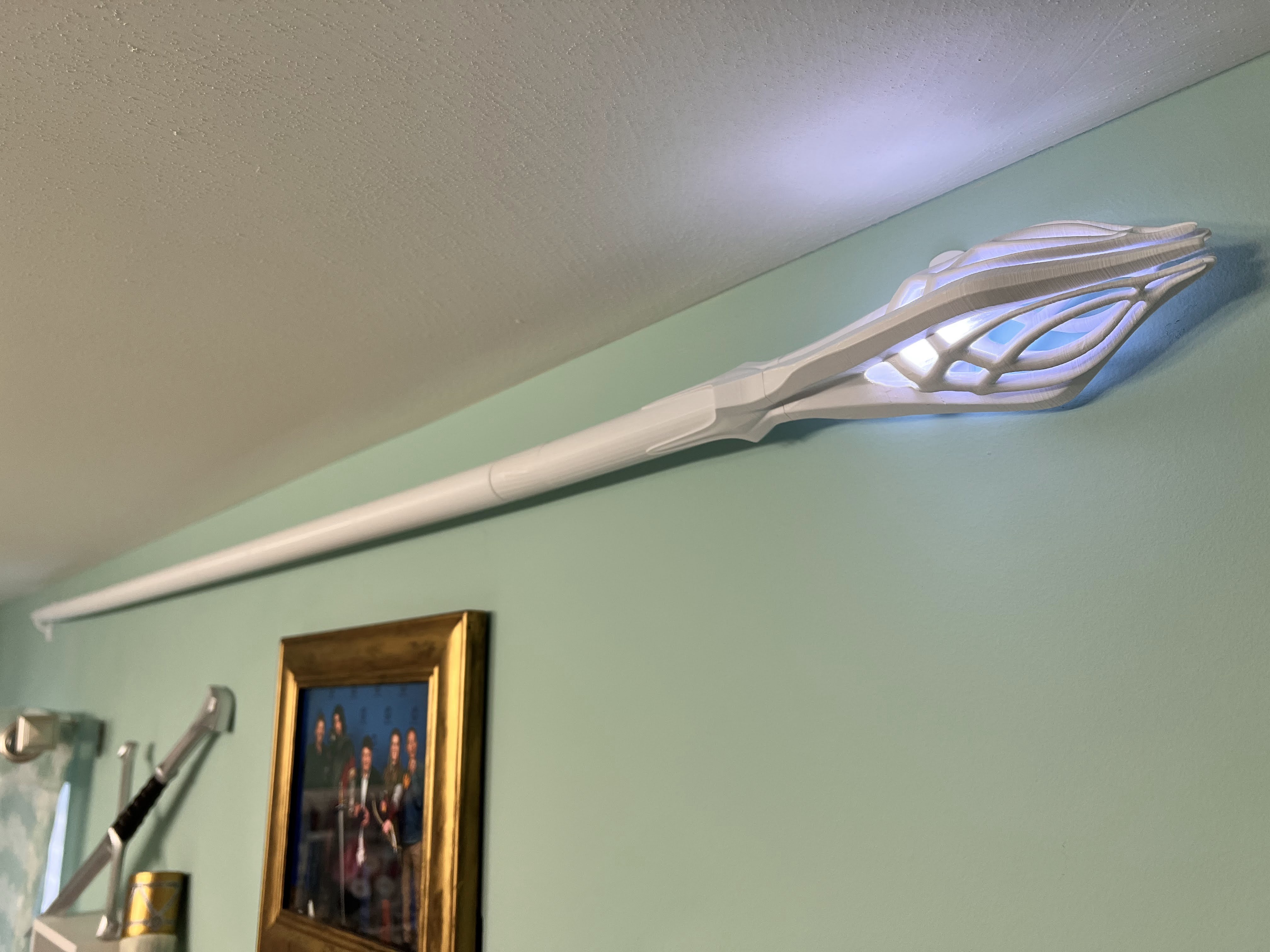 Gandalf White Staff with Larger / Easier to Assemble Pieces