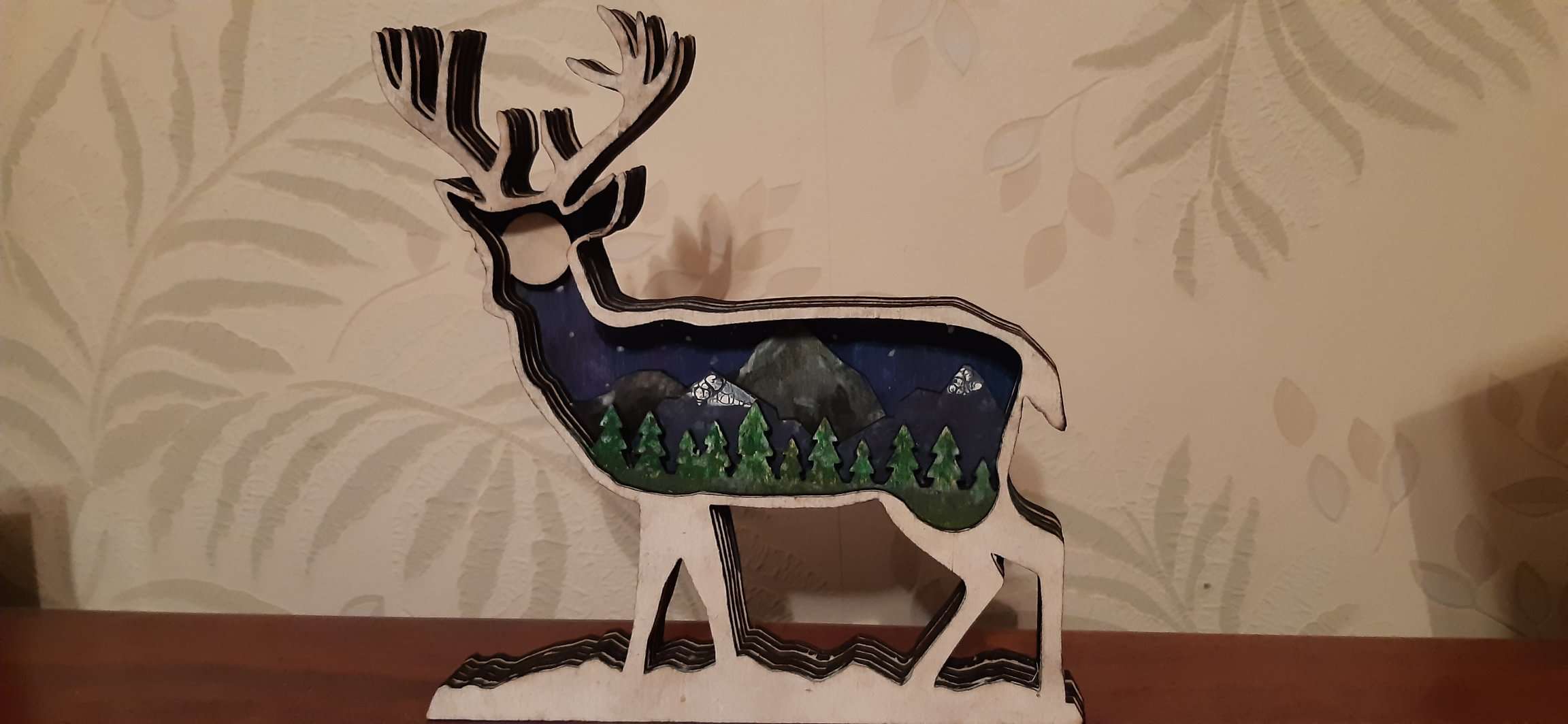 Multi layer deer art