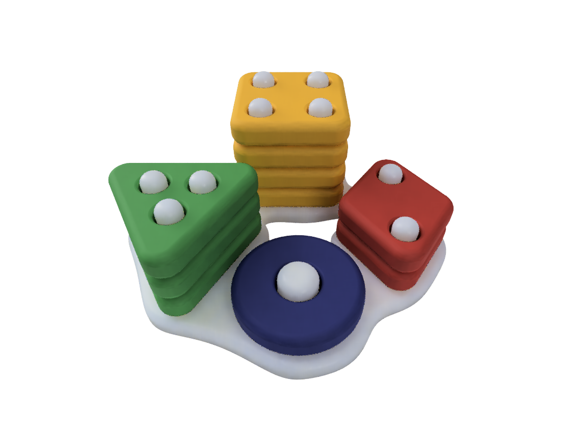 Baby Toy - Stacking Shapes (Fried Egg)