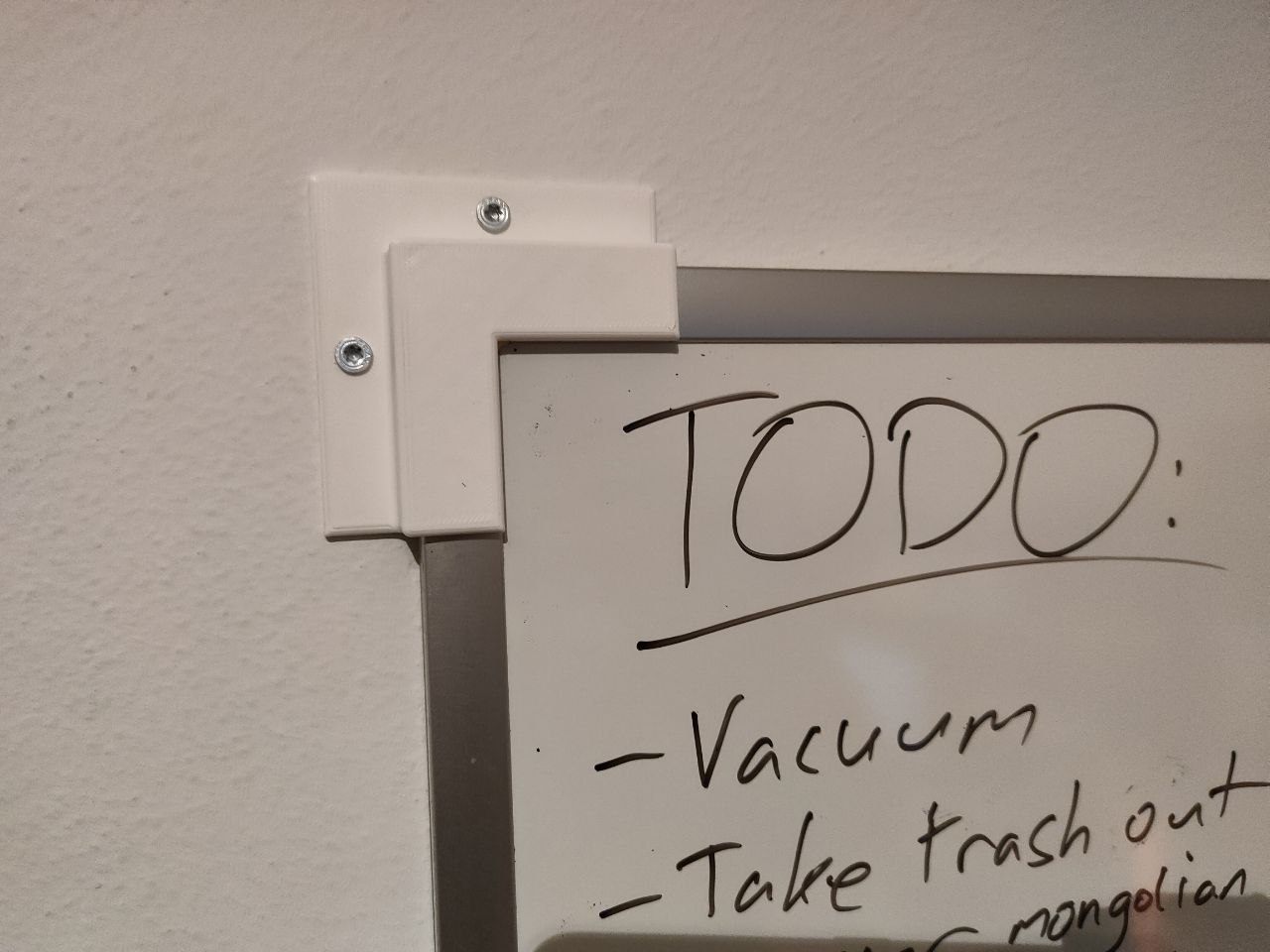 Whiteboard Wall Mount Piece