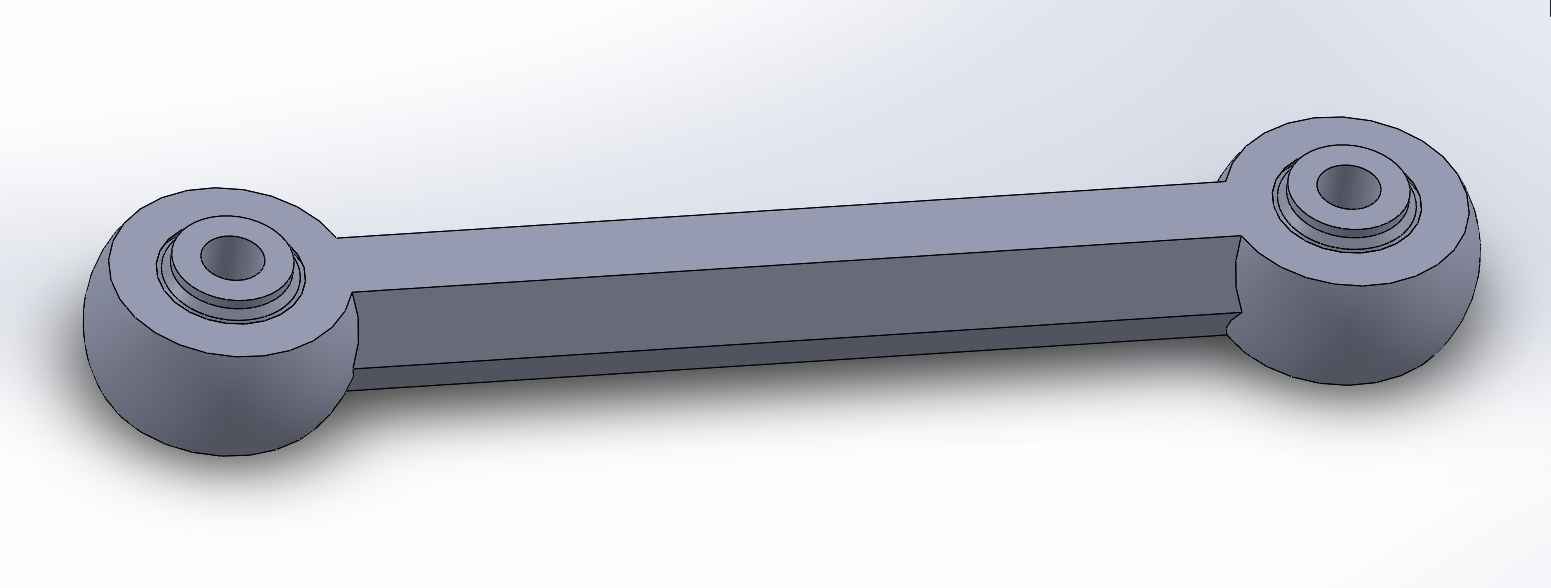 Rod end prototype for R/C vehicles and servos