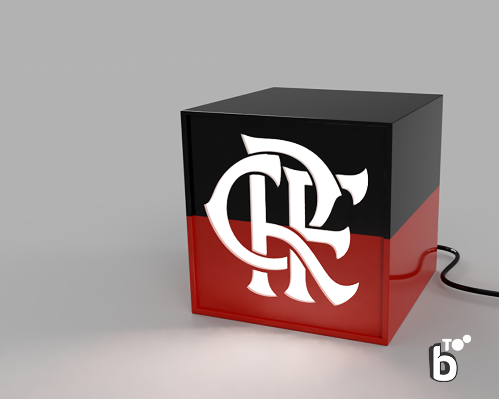 Luminária Flamengo soccer lamp