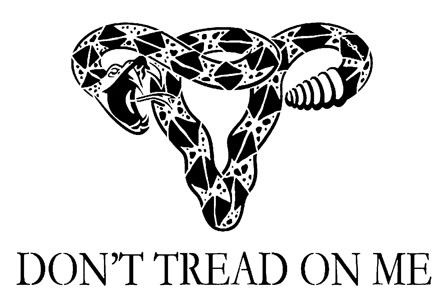 Don't Tread On Me stencil