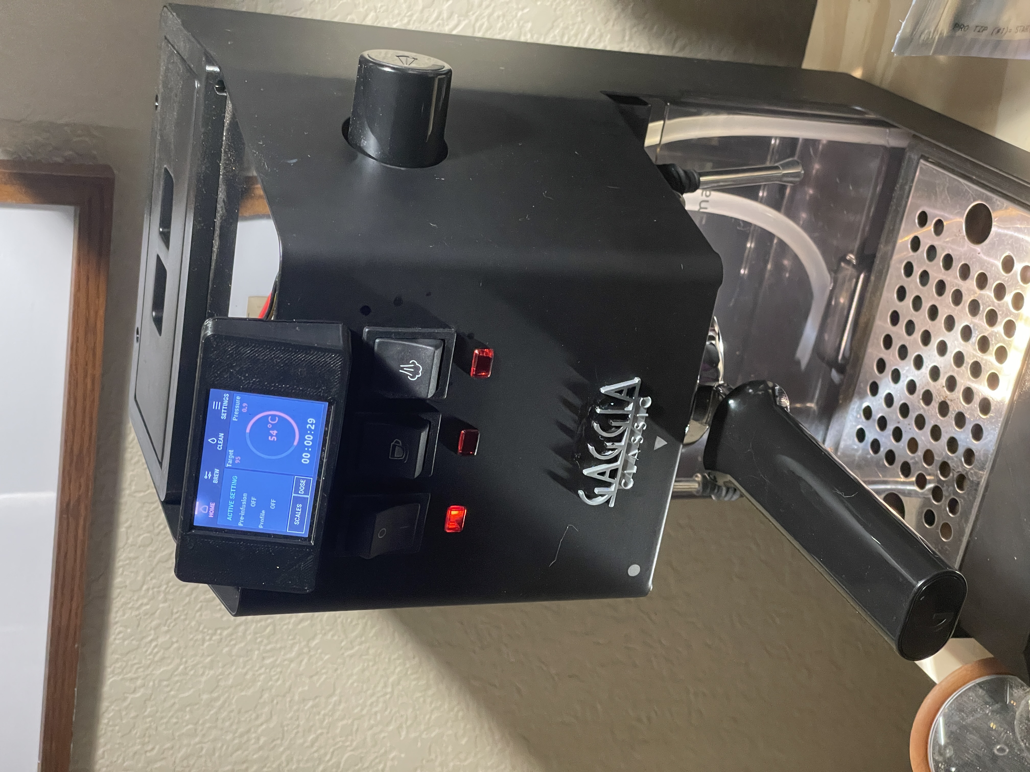 Gaggiuino Nextion Touchscreen Front Mount