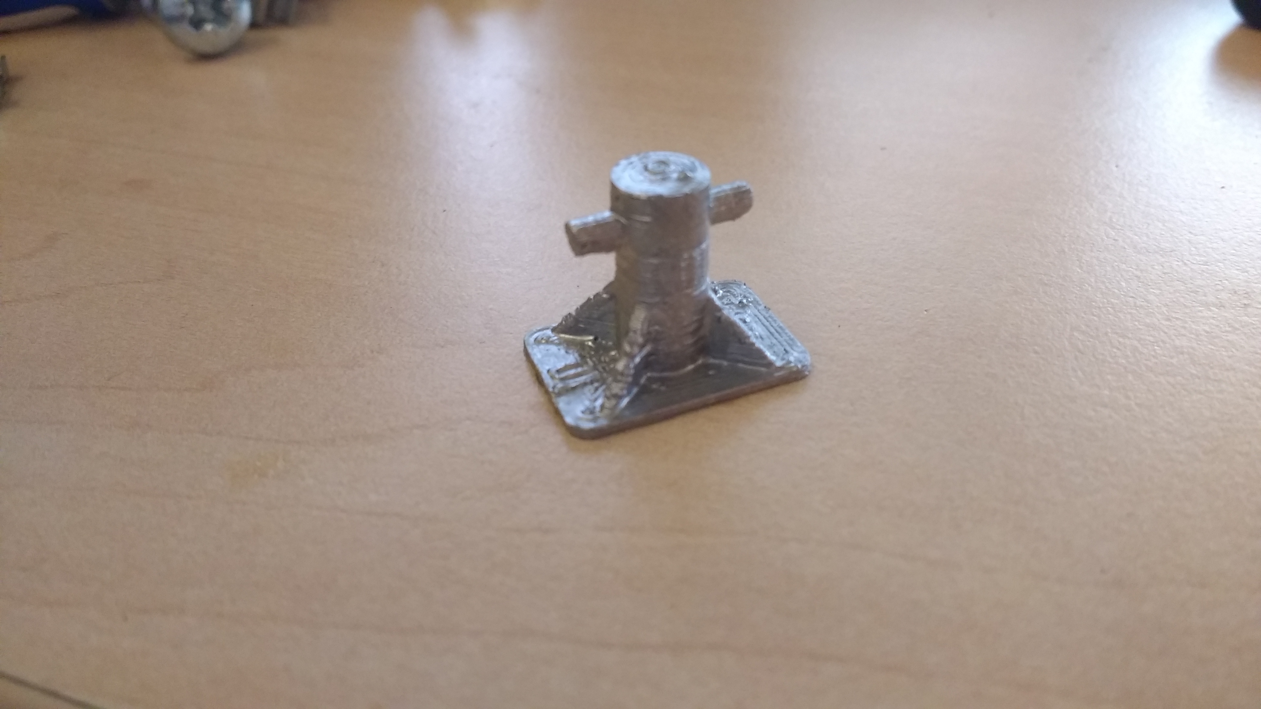 Model boat single bollard (pulling bollard)