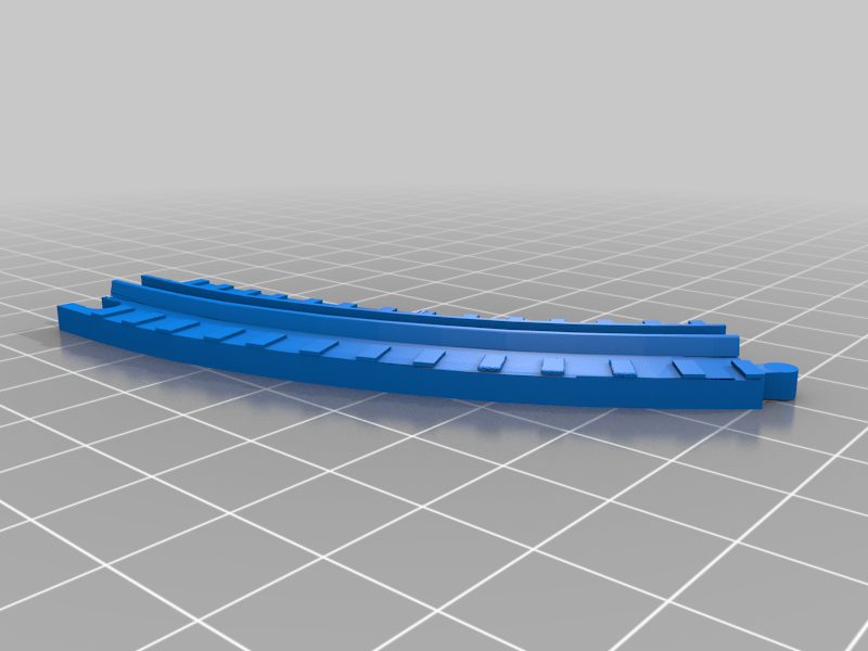 Micro Machine Train Track straight and curved micromachines micromachine rail railroad