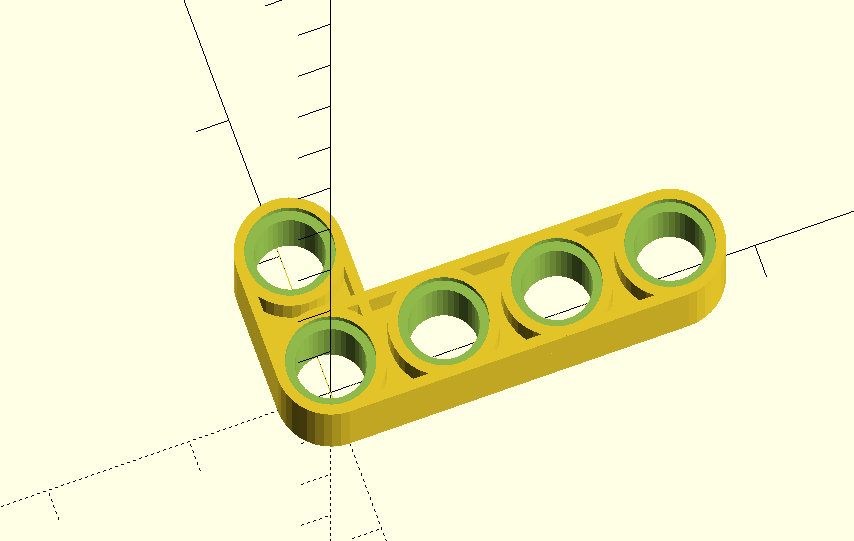 Lego Technic: Perpendicular Beam Connector Customizable