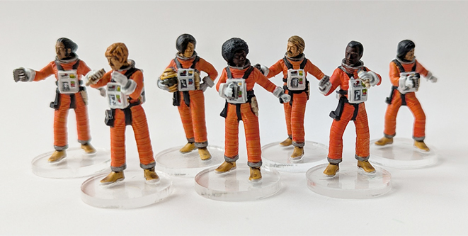 Moonbase Crew in EVA Suits