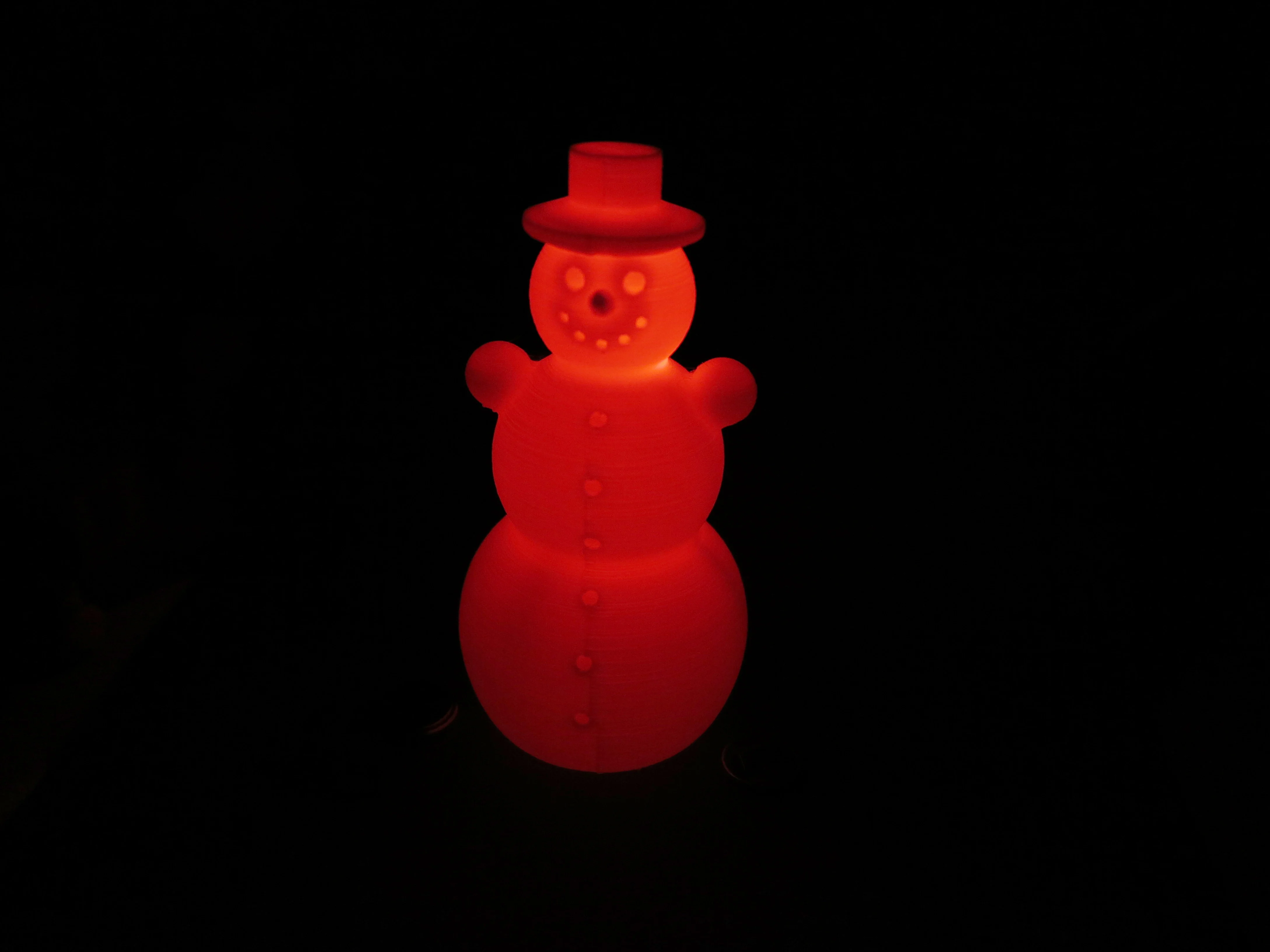 Snowman, Schneemann, 120MM, RGB LED slow-flashing cr2032 coin cell christmas